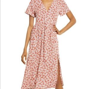 Madewell Clara floral dress midi NWOT
